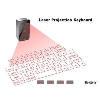 Prijenosni bežični virtualna laserska tipkovnica Bluetooth Mini Bluetooth Projection Keyboard za Windows za mobilne telefone