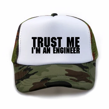 Vjerujte mi ja sam inženjer Pismo ispis kapu moda od prozračne tkanine cool šešir Muškarci Žene podesiva Snapback kape kosti
