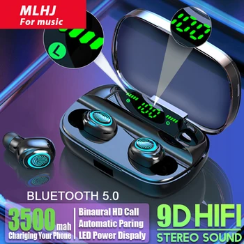MLHJ Bluetooth Bežične slušalice s mikrofonom 3500 mah vodootporne Slušalice HIFI stereo шумоподавляющая slušalice slušalice