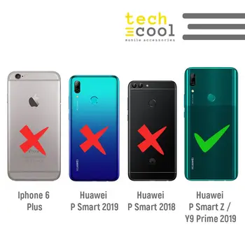 Funnytech®silikonska torbica za Huawei P Smart Z / Huawei Y9 Prime 2019 l među nama prevarant? Prozirna