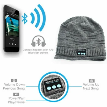 ZK50 zima toplo Bluetooth 5.0 Cap Bežične Bluetooth slušalice sport glazba šešir pametne slušalice stereo radi moda slušalice