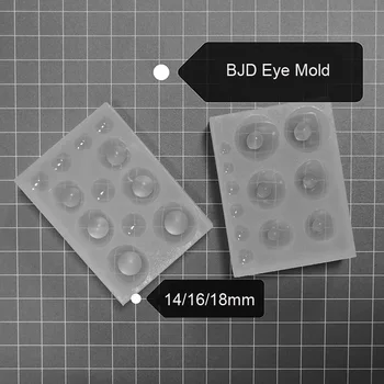 1 kom silikon 14 mm 16 mm 18 mm SD BJD lutka očiju kalup zjenicu baza kalup DIY modificirane pribor