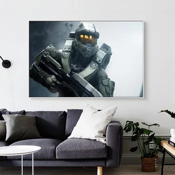 HD video igra Halo 5 Guardians uljana grafike grafika i plakata Wall Art Home Print Picture For Gamer Room Boys Room Decor