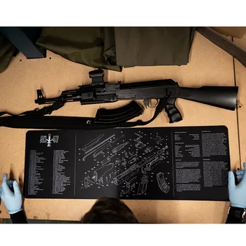 AR15 AK47 Gun Cleaning gumeni tepih sa shemom detaljima i uputama Armorers Bench Mat podlogu za miša Glock SIG P226 P229
