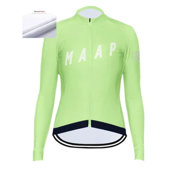 MAAP 2021 zima ženska Biciklizam Dres s dugim rukavima toplinske runo odjeća MTB Maillot Ropa Ciclismo Hombre bicikl odijevanje