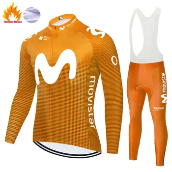 Tim movistar biciklizam Dres 2020 sportska odjeća conjunto de ciclismo masculino zimskom termalnom runo tenue cycliste homme