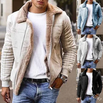 Lugentolo muška jakna zimski kaput veliki veličina mat divokoza kompozitni kožne jakne su debele svakodnevne čvrste нагрудные kaput