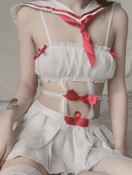 Kawaii donje rublje Seksi ucenice Anime cosplay odijelo uloga igranje igra haljina s majicom seksi kostim vojnika djeveruša haljina fetiš žene