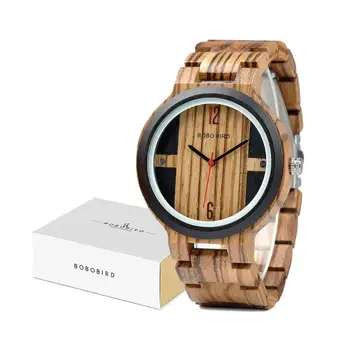 Relogio BOBO BIRD Wood Watch Muški ručni kvarcni sat novi dizajn satova za muškarce i žene drvenih satova dar дропшиппинг