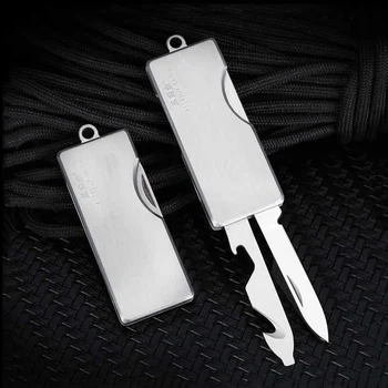 Sanrenmu 4115 Multi Pocket EDC nož na sklapanje s otvarač za boce za boce traka rezačem ravnim odvijačem za putovanja i kampiranje