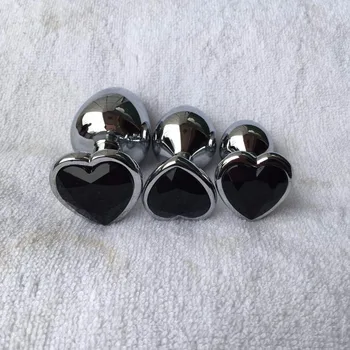 Srce osnovna gumb metalni analni čep je analni čep za seks hrana za odrasle seks igre erotske velike muškarci gay sex proizvod 75*28 mm besplatno DHL