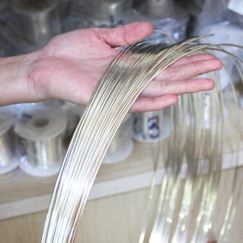 S9999 srebrna žica DIY ručni rad, pribor za navijanje žica materijal sterling svile 1 m čist čvrste žice srebra 999
