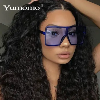 YUMOMO trendy sunčane naočale žene dame Crvena moda ogroman četvornih sunčane naočale vožnje nijanse naočale UV400 gafas de sol