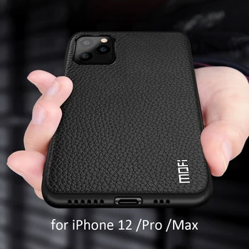 MOFi for iPhone, 12 Mini Pro Max Case torbica za Apple 12Pro telo Silikon šok-dokaz 12mini Capa PU Leather Coque