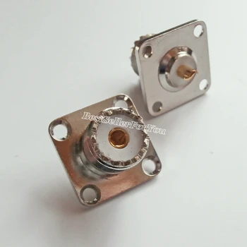 10шт priključak SO239 UHF ženski priključak 4-otvor 25 mm prirubnica lem ploča za pričvršćenje