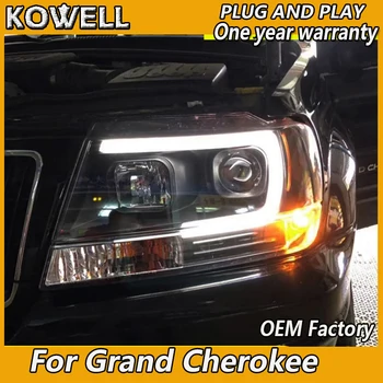 KOWELL Car Styling for Jeep Grand Cherokee 2009-2004 LED Far Xenon HID front light for Grand Cherokee LED DRL Far