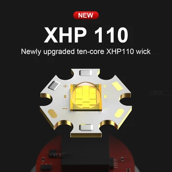 2020 NEW XHP110 High Power LED Flashlights COB Work Lamp Punjiva ručna svjetiljka 18650 26650 Torch Light XHP90 XHP70 Flash Light