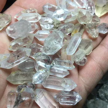 Novi Herkimo Crystal Flash-Dijamant Prirodno Bijeli Kristal Dual Istakao Kamene Čestice