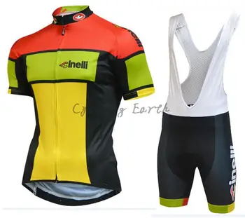 Cinelli pro team muškarci ljeto kratkih rukava biciklizam Dres startni kratke hlače košulja komplet odjeće MTB ropa ciclismo prozračna odjeća utrkujući