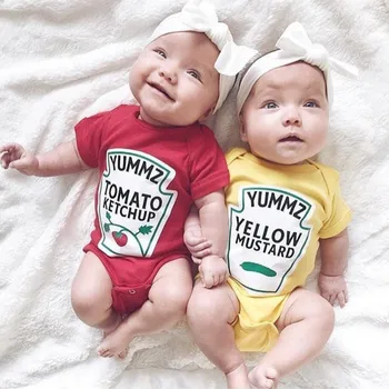 Dječja odjeća kombinezon za blizance dječaci djevojčice slatka povrća kombinezon Kombinezon za novorođenčad, pamuk kostime za bebe Baby
