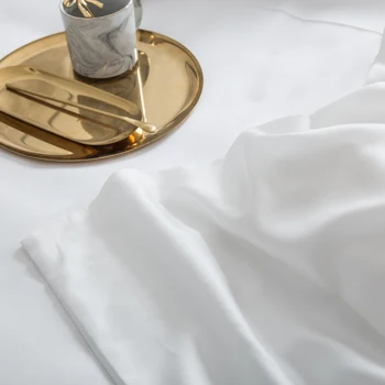 Lanlika Plemenite Žene Silk White Stana List 25 Momme Zdrava Ljepota Krevetu Jastučnice Eura Komplet Posteljine Za Odrasle Djecu