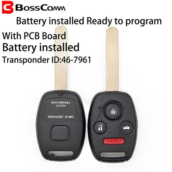 Bosscomm 2006 2007 2008 2009 2010 2011 za Honda Civic SI EX Key Fob Remote S0084-A 315MHz ID46 Chip Battery