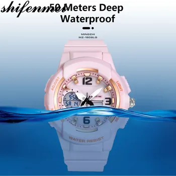 Shifenmei Women Watch Girls Digital Top Brand Watch Women Waterproof LED Sport Watches Ladies narukvica ručni sat zegarek damski