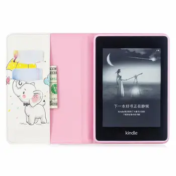 Crtani film za Kindle Paperwhite 4 2018 10th Generation Case Smart Panda Elephant Card Slot Cover for Paperwhite 4 2018 Case