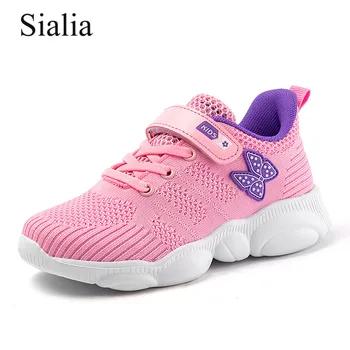 Sialia cipele za djevojčice za djecu tenisice dječje Casual cipele i Dječje tenisice leptir prozračna mrežica sapato infantil menina 2019