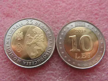 25-godišnjicu izdavanja 10 lei nacionalne valute u Moldaviji u 2018 pravi originalne kovanice valuta kovanice Unc
