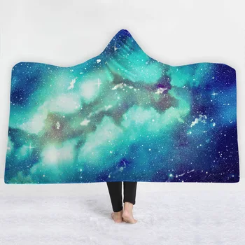 26 stilova galaxy svemir zvjezdano nebo Zvijezda 3D tiskanih pliš hoodie Deka za mjesta toplo, nosivi soft runo baciti deke