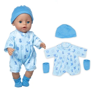 Novi prekrasan proljetni odijelo 2021 Odjeća za 43 cm, baby lutke 17 inča rodjene bebe lutke odjeća i pribor