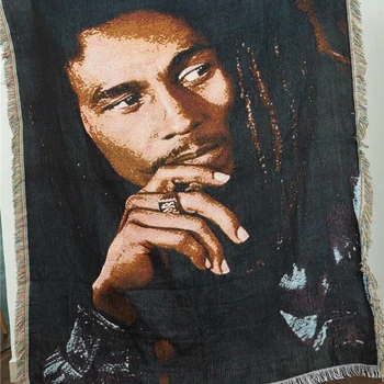 Zidna Tapiserija Koledž Spavaonica Soba Dekor Makrame Kauč Ručnik Kućni Ukras Deka Tepih Jamajka Reggaea Bob Marley