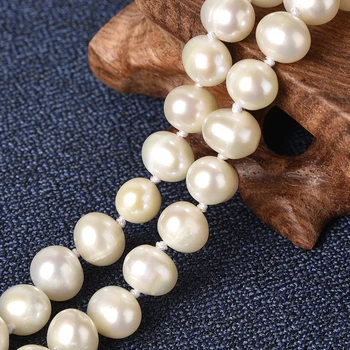 AA+ srebrno-bijelo modni 6-7 mm slatkovodno biserna ogrlica sa biserima različitih veličina najbolji poklon za djevojke