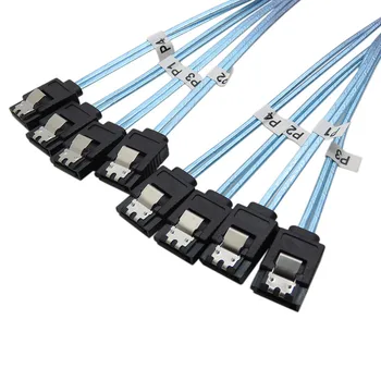 Server SAS kabel visoke kvalitete 3 SATA 6 Gb / s X 4 velike brzine serijski kabel za prijenos podataka 50 cm 100 cm
