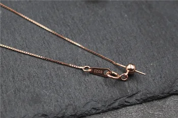 925 sterling srebra ogrlice lanci i lanci na lokaciji perle 3 boje 45 cm neobične ženske visi lanac DIY nakit što ovjes