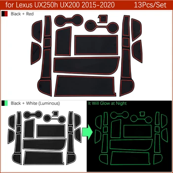 13шт protuklizni tepih za telefon vrata utor tepisi Kup tepih za Lexus UX UX250h UX200 2019 2020 auto oprema naljepnice 250 200 hs 250h