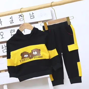 2020 nova proljetna odjeća za bebe Baby Boys Girl Clothes Suit dječje sportske medvjedi veste, hlače 2 kom./compl.