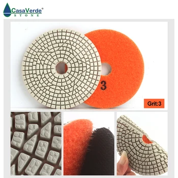 DC-LFW3PP02 4. 3 koraka dijamant mokro poliranje, jastučići za poliranje granita i kamena inženjering