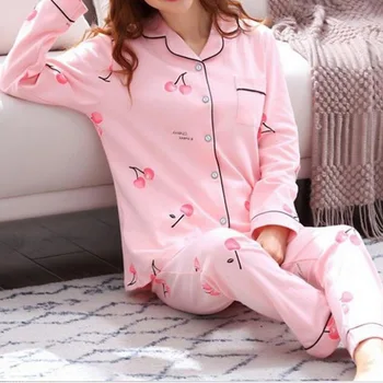 Party Pajamas 2020 jesen Nova Ženska svilene пижама dugi rukav kit slobodna пижама s po cijeloj površini ženska пижама komplet elastičnih duge hlače
