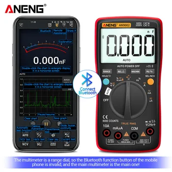 ANENG AN9002 Bluetooth digitalni multimetar 6000 apsolutna profesionalni MultimetroTrue RMS AC/DC Current Napon Tester Auto-Range