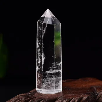 1pc prirodni Kristal transparentnosti kvarc točka ozdravljenja kamena šesterokutna prizme, obelisk coli liječenje kamen doma dekor