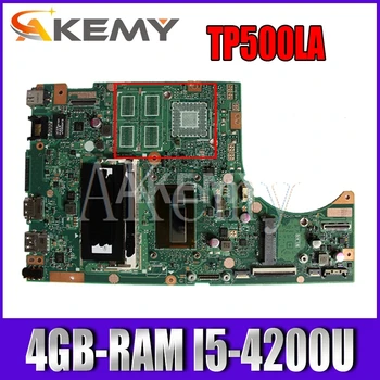 Nova matična ploča laptopa Akemy TP500LN TP500LA GM za Asus TP500LA TP500LD TP500L original mainboard 4GB RAM I5-4200U LVDS/EDP