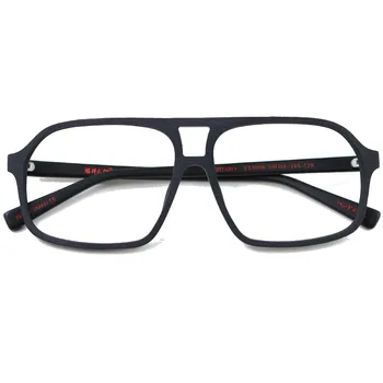 Trg Velika Okvir Za Naočale Okvir Imitacija Drva Zrna Acetat Naočale Bez Leća Muškarci Žene Naočale