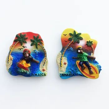 Jamajka magneti za hladnjak turističkih suvenira magnetne naljepnice za hladnjak 3d stereo naljepnica ukras kuće obrt putovanja pokloni