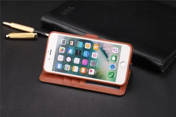 CaseMe magnetski novčanik torbica za iPhone 7 Plus dvostruki rub kartice flip torbica za iPhone 8 Plus zaštitna torbica iphone 8 kožna torbica