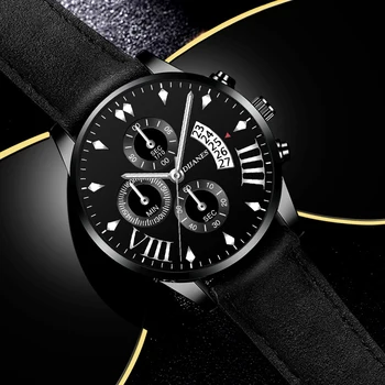 2021 muške luksuzne top brand satova vojno-sportski kožni remen kvarcni sat muška moda svakodnevni kalendar sat relogio masculino