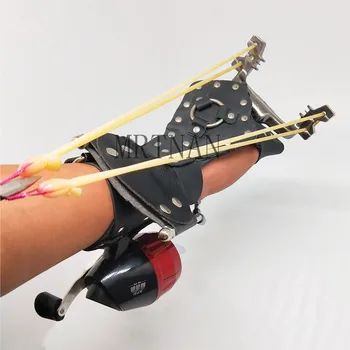 Odrasli Lanser Ribolov Lov Sling Shot Sa Strijelom Profesionalni Lov Praćke Puška Samostrel Moćna Gađanje Ribe
