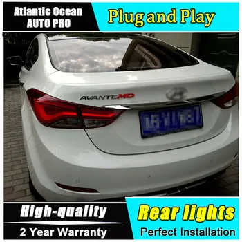 Stil vozila za Hyundai Elantra stražnja svjetla Koreja dizajn za novi Elantra MD dugo svjetlo stražnje svjetlo za maglu DRL+kočnica+park+signal