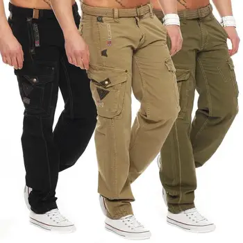 ZOGAA 2019 gospodo vojne hlače svakodnevne multi-džep čvrste hlače Tide Joggers Muške sportske alate na otvorenom hlače-teretni hlače